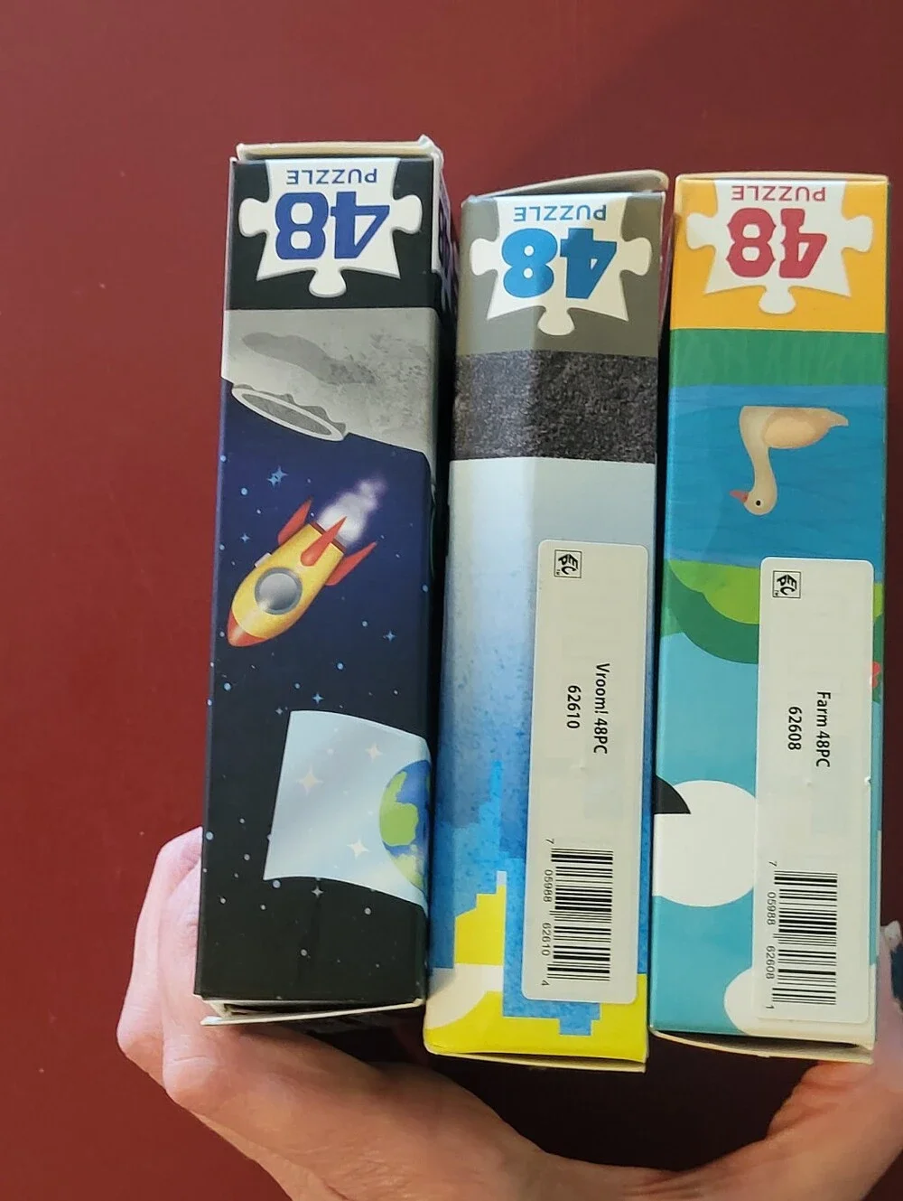 Master Kids Pieces Puzzle Farm Vroom Space Explorers Games Puzzles Lot Of 3